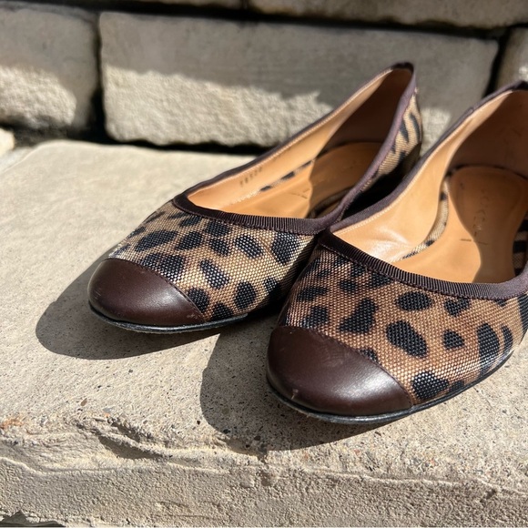 Casadei animal print ballets flats made in Italy Sz 8 - Picture 2 of 10